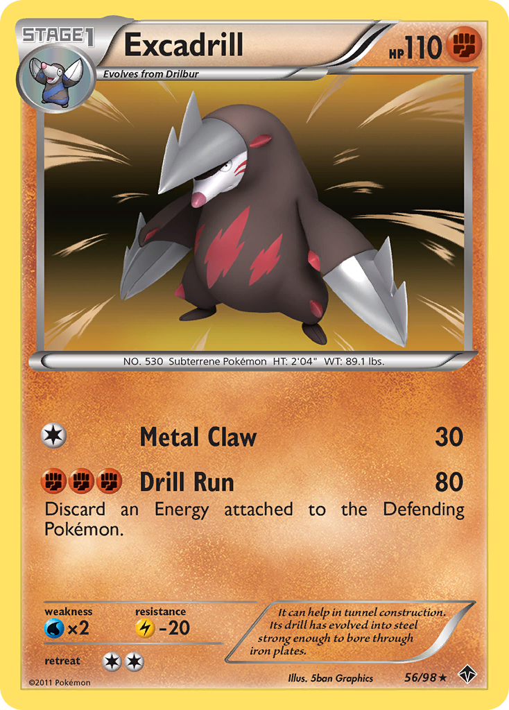 Excadrill (56/98) [Black & White: Emerging Powers] | Good Games Cannington
