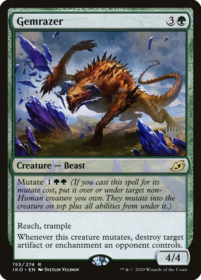 Gemrazer (Promo Pack) [Ikoria: Lair of Behemoths Promos] | Good Games Cannington