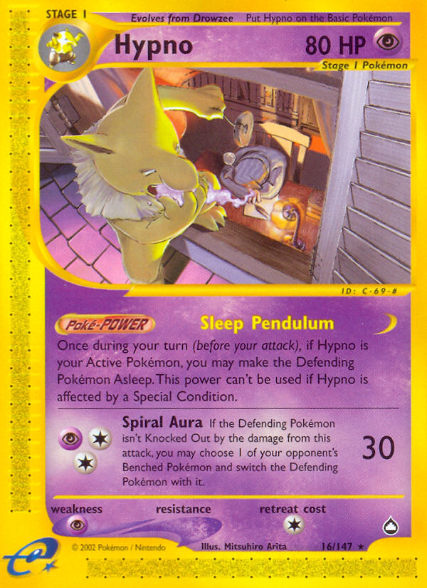 Hypno (16/147) [Aquapolis] | Good Games Cannington