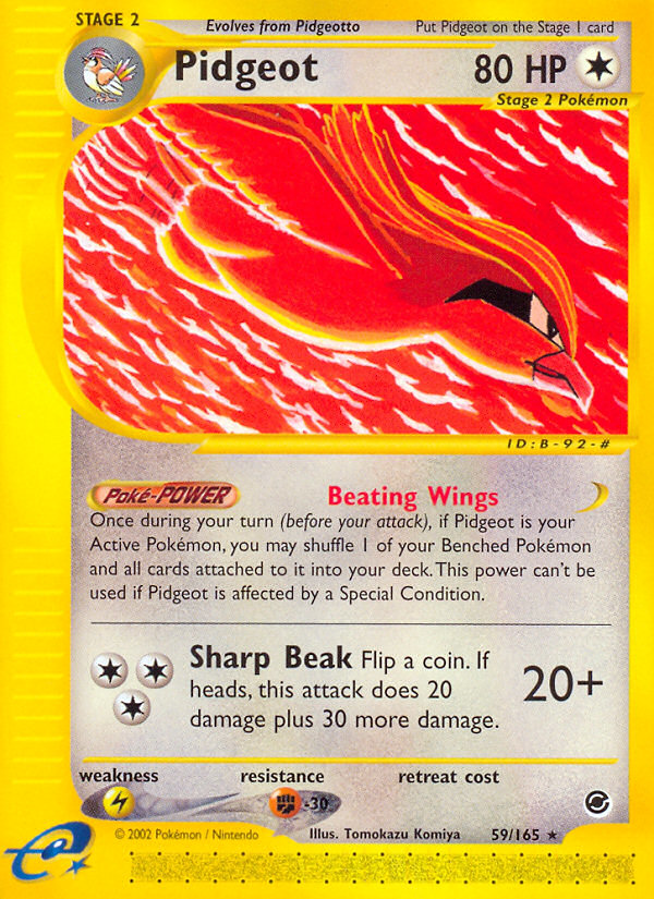 Pidgeot (59/165) [Expedition: Base Set] | Good Games Cannington