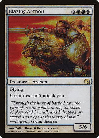 Blazing Archon [Premium Deck Series: Graveborn] | Good Games Cannington