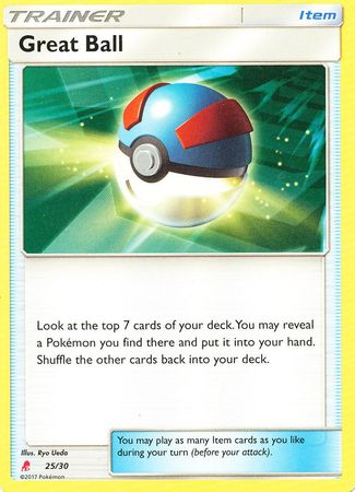 Great Ball (25/30) (Lycanroc Half-Deck) [Sun & Moon: Trainer Kit - Lycanroc & Alolan Raichu] | Good Games Cannington