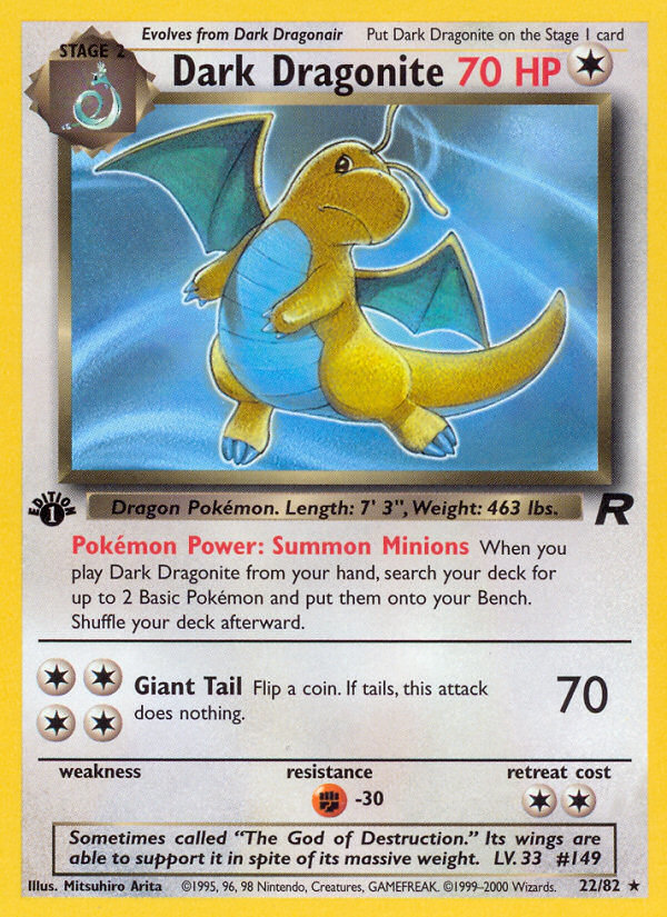 Dark Dragonite (22/82) [Team Rocket 1st Edition] | Good Games Cannington