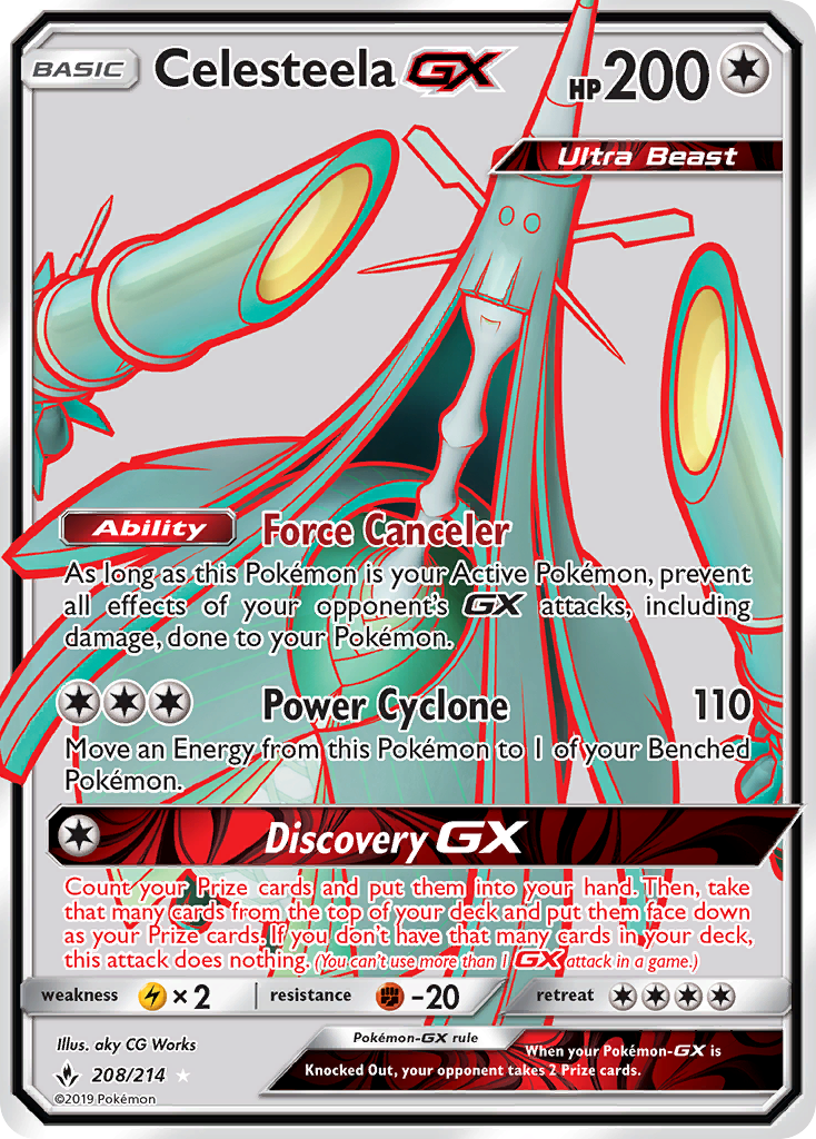 Celesteela GX (208/214) [Sun & Moon: Unbroken Bonds] | Good Games Cannington