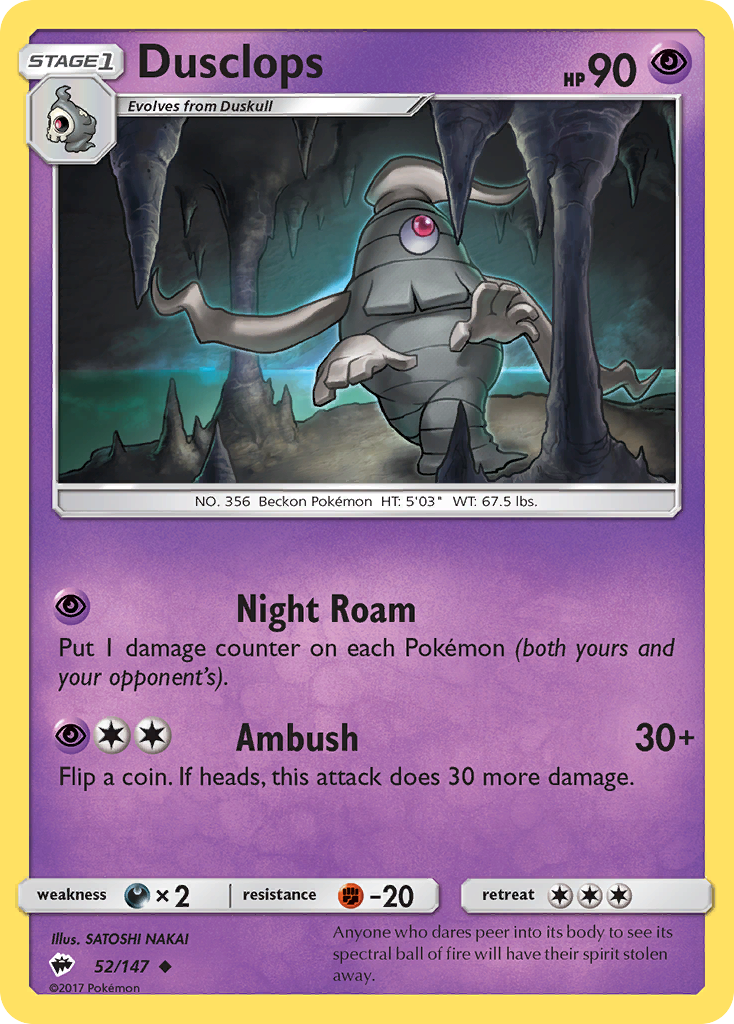 Dusclops (52/147) [Sun & Moon: Burning Shadows] | Good Games Cannington