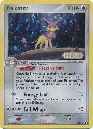 Delcatty (4/92) (Stamped) [EX: Legend Maker] | Good Games Cannington