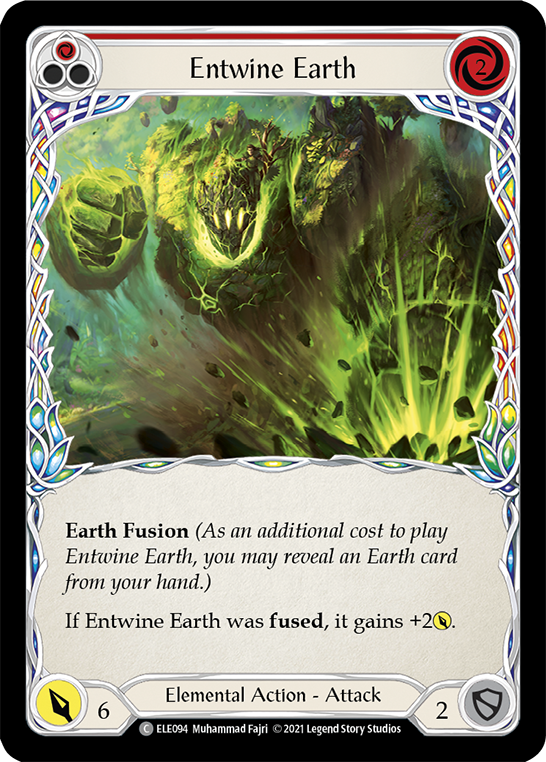 Entwine Earth (Red) [ELE094] (Tales of Aria)  1st Edition Rainbow Foil | Good Games Cannington