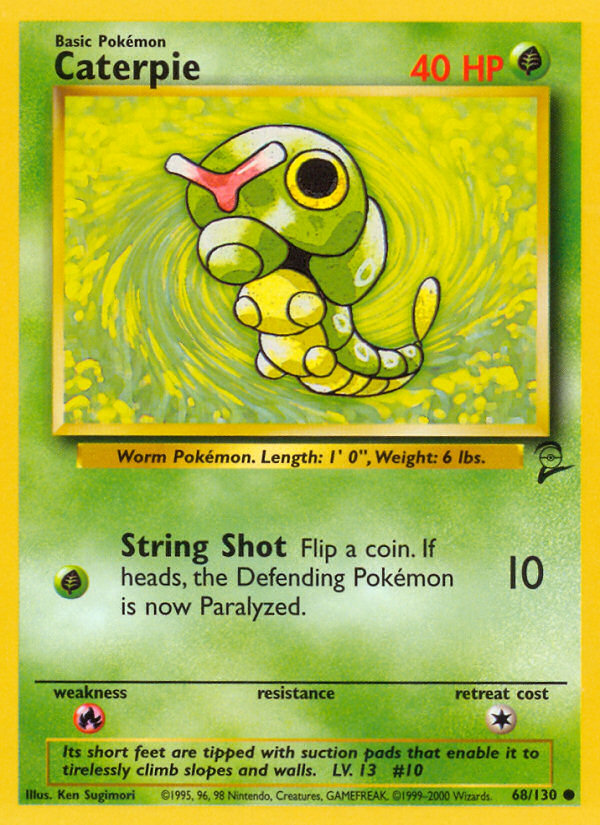 Caterpie (68/130) [Base Set 2] | Good Games Cannington