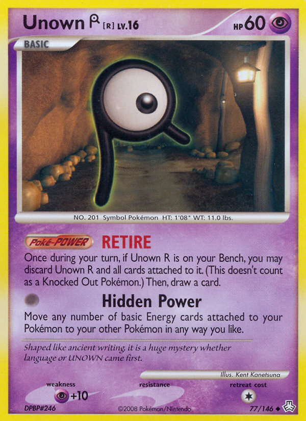 Unown R (77/146) [Diamond & Pearl: Legends Awakened] | Good Games Cannington