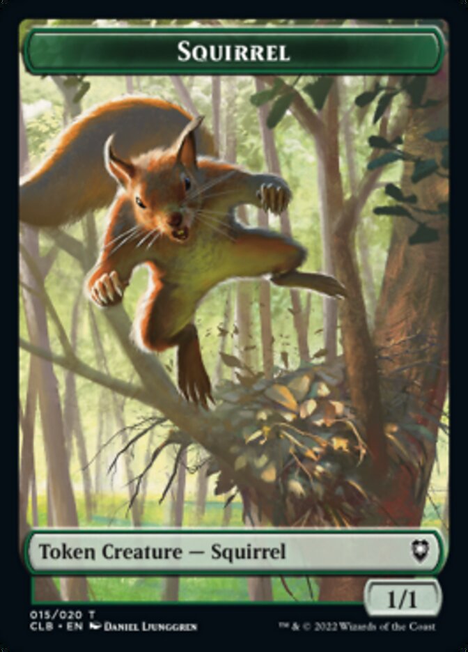 Squirrel Token [Commander Legends: Battle for Baldur's Gate Tokens] | Good Games Cannington