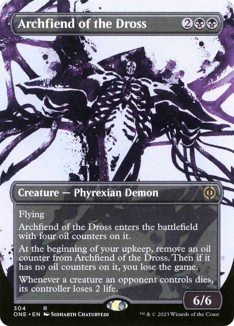 Archfiend of the Dross (Borderless Ichor) [Phyrexia: All Will Be One] | Good Games Cannington