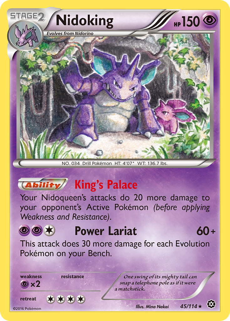 Nidoking (45/114) [XY: Steam Siege] | Good Games Cannington