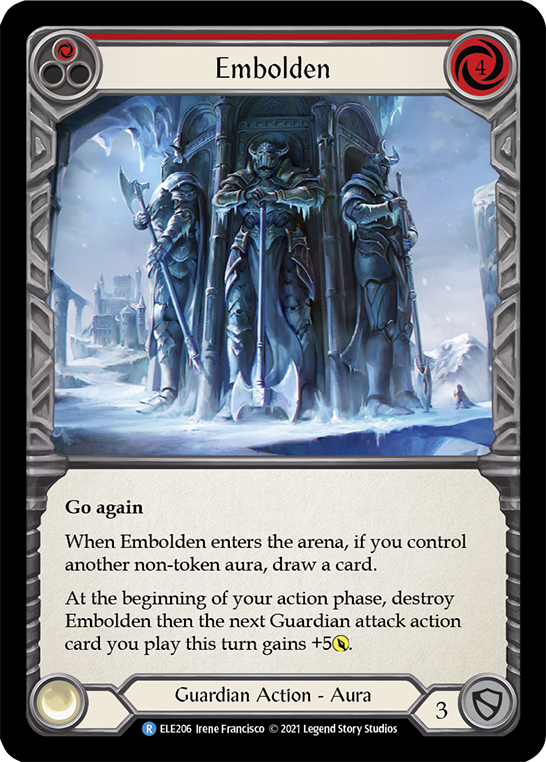 Embolden (Red) [ELE206] (Tales of Aria)  1st Edition Rainbow Foil | Good Games Cannington