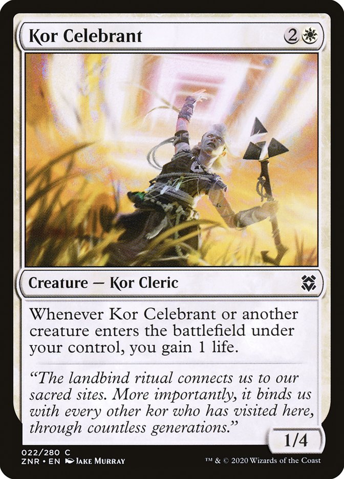 Kor Celebrant [Zendikar Rising] | Good Games Cannington