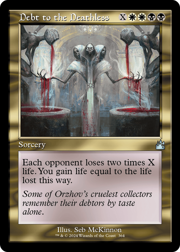 Debt to the Deathless (Retro Frame) [Ravnica Remastered] | Good Games Cannington