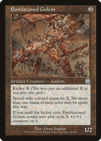 Emblazoned Golem [Apocalypse] | Good Games Cannington