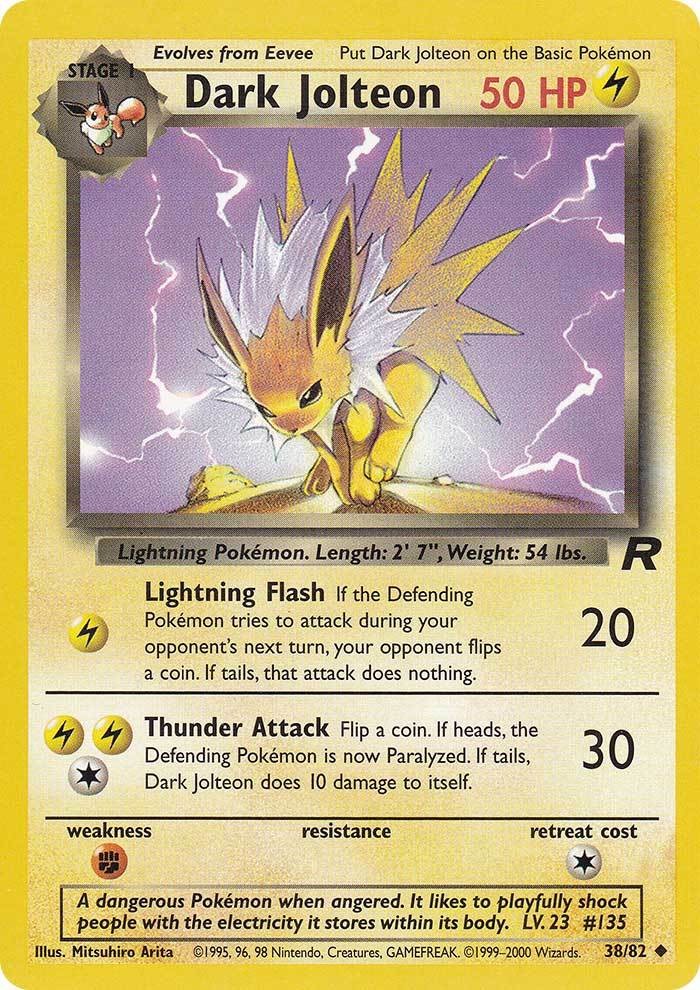 Dark Jolteon (38/82) [Team Rocket Unlimited] | Good Games Cannington