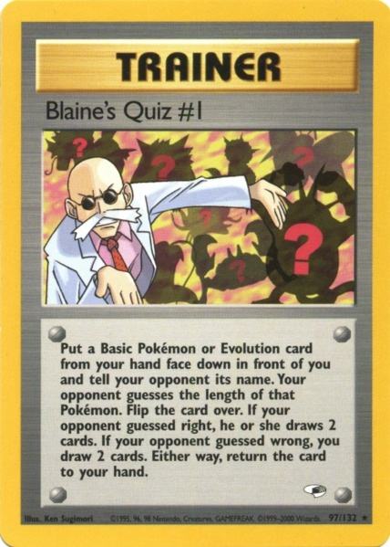 Blaine's Quiz #1 (97/132) [Gym Heroes Unlimited] | Good Games Cannington