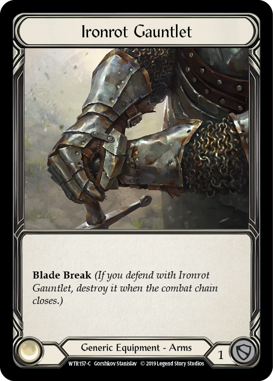 Ironrot Gauntlet [WTR157-C] Alpha Print Cold Foil | Good Games Cannington