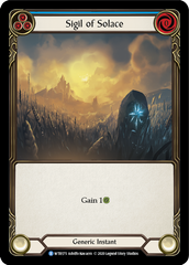 Sigil of Solace (Blue) [U-WTR175] (Welcome to Rathe Unlimited)  Unlimited Rainbow Foil | Good Games Cannington