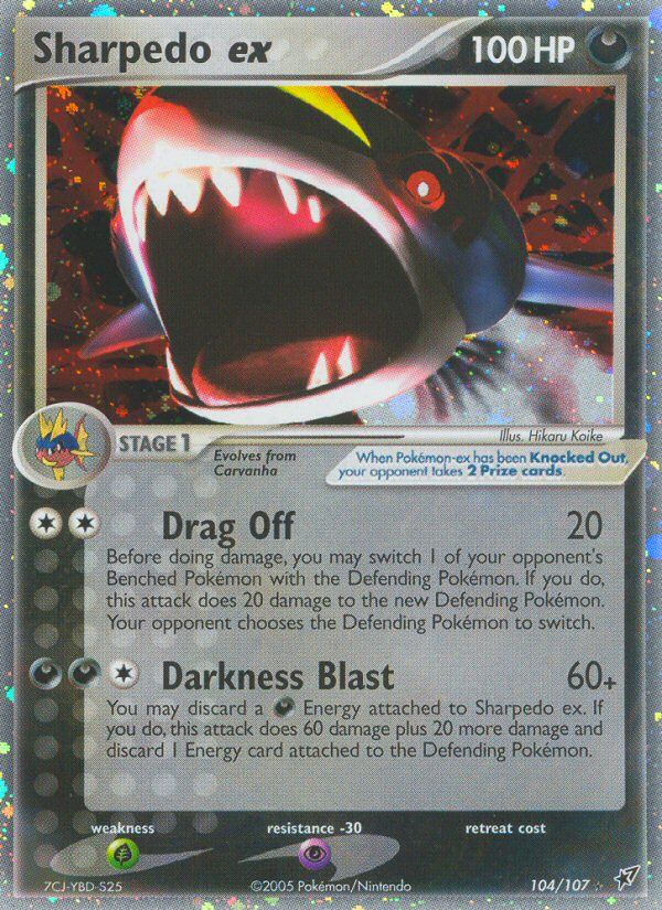 Sharpedo ex (104/107) [EX: Deoxys] | Good Games Cannington