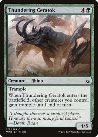 Thundering Ceratok [War of the Spark] | Good Games Cannington