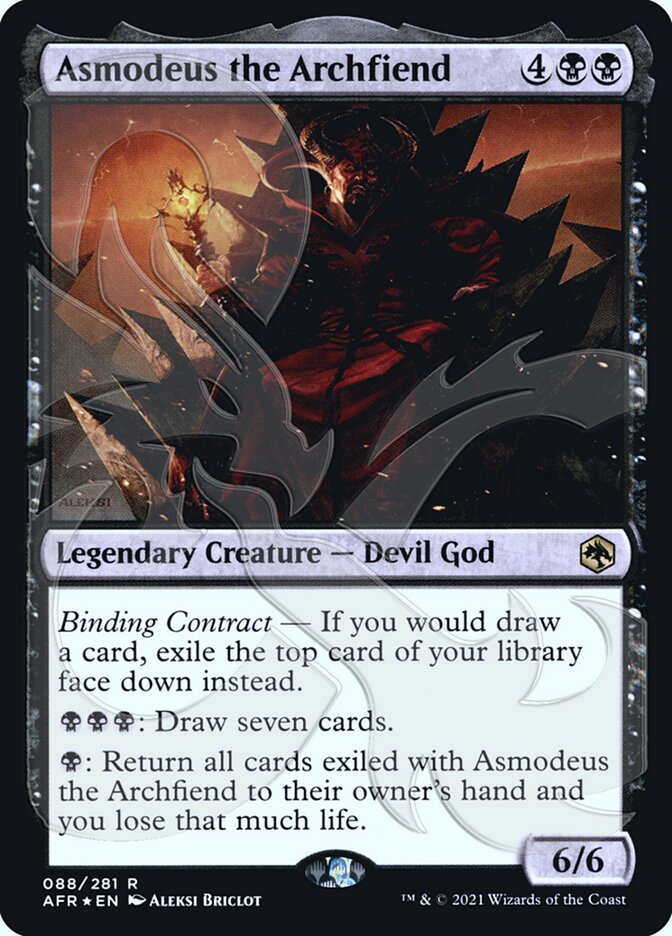 Asmodeus the Archfiend (Ampersand Promo) [Dungeons & Dragons: Adventures in the Forgotten Realms Promos] | Good Games Cannington
