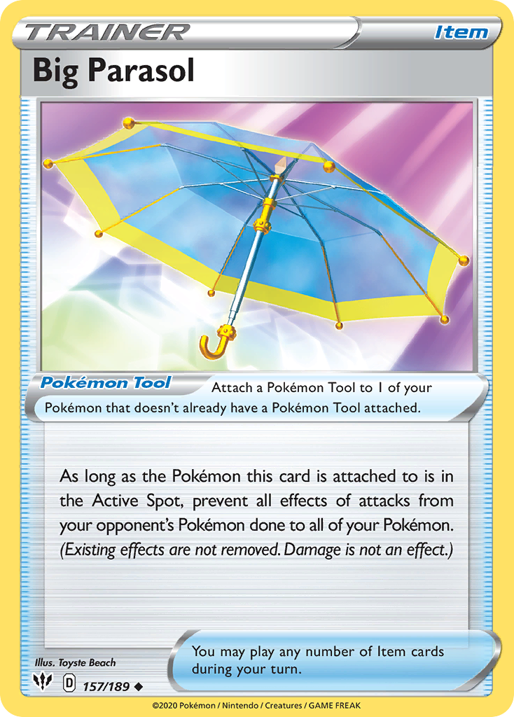 Big Parasol (157/189) [Sword & Shield: Darkness Ablaze] | Good Games Cannington