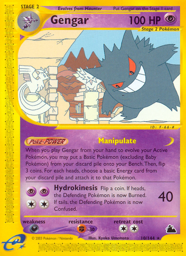 Gengar (10/144) [Skyridge] | Good Games Cannington