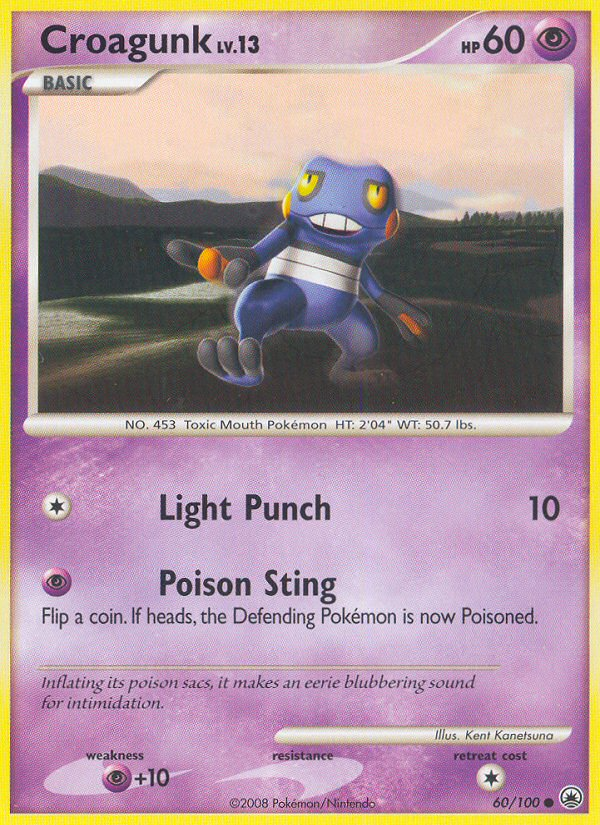 Croagunk (60/100) [Diamond & Pearl: Majestic Dawn] | Good Games Cannington