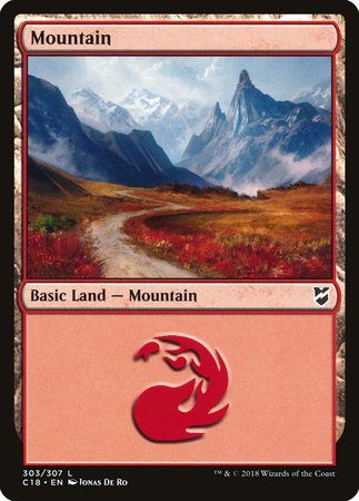 Mountain (303) [Commander 2018] | Good Games Cannington