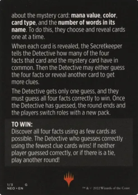 Booster Sleuth (Magic Minigame) [Kamigawa: Neon Dynasty Minigame] | Good Games Cannington