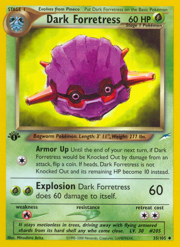 Dark Forretress (35/105) [Neo Destiny 1st Edition] | Good Games Cannington