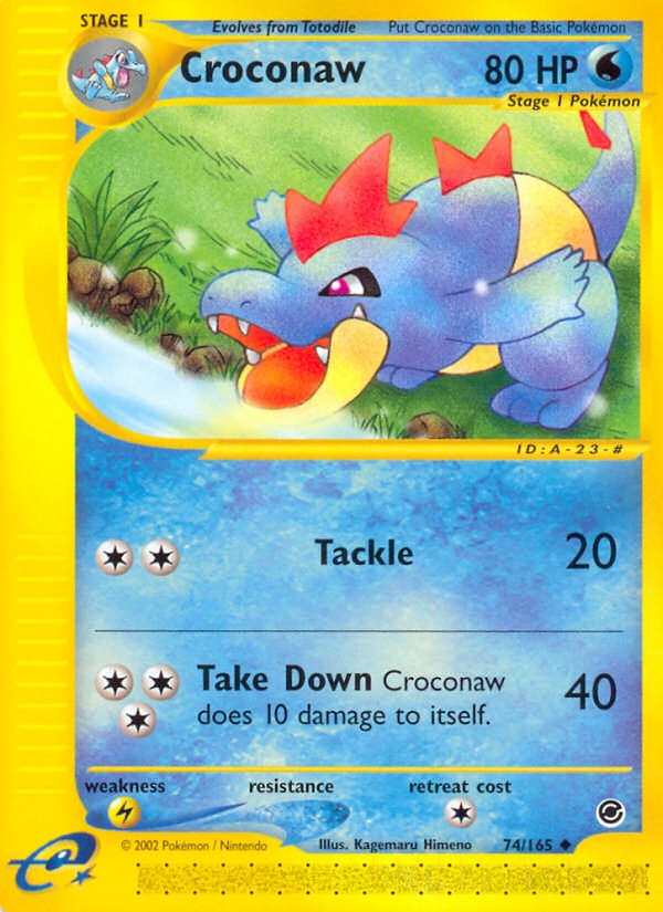 Croconaw (74/165) [Expedition: Base Set] | Good Games Cannington