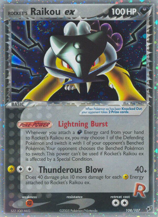 Rocket's Raikou ex (108/107) [EX: Deoxys] | Good Games Cannington