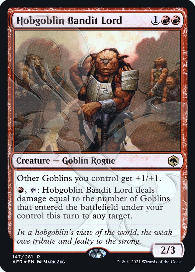 Hobgoblin Bandit Lord (Ampersand Promo) [Dungeons & Dragons: Adventures in the Forgotten Realms Promos] | Good Games Cannington