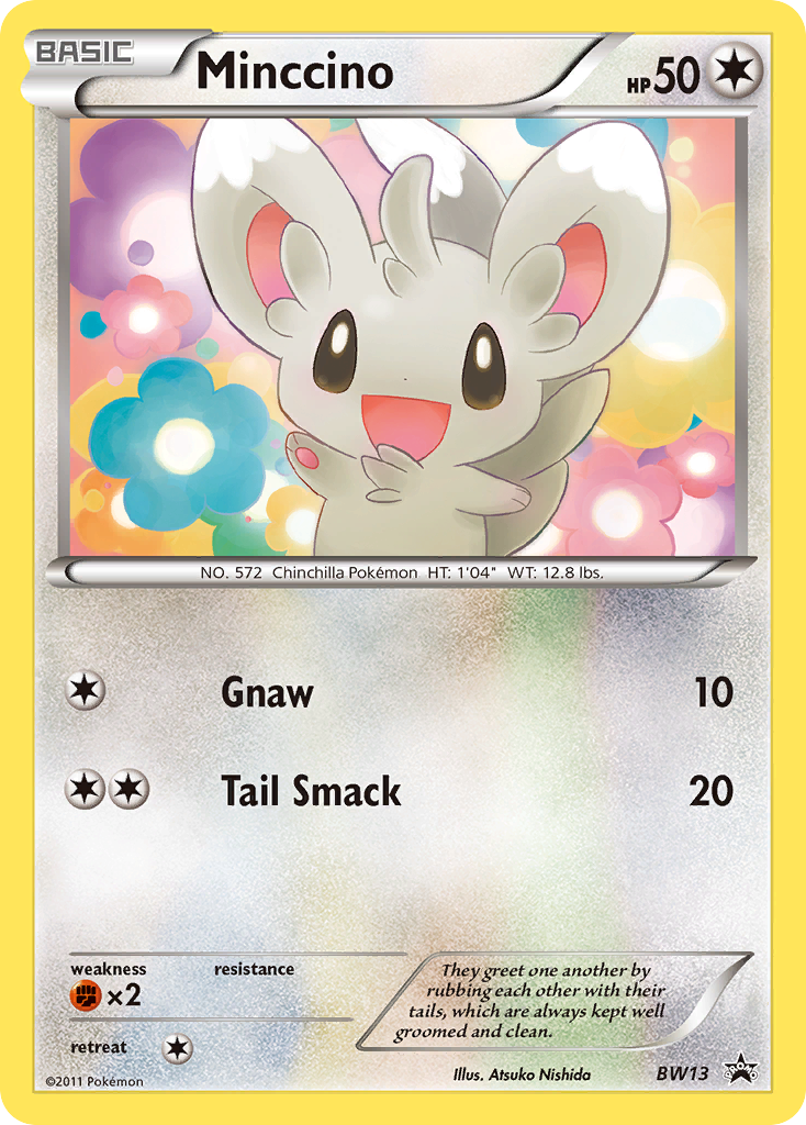 Minccino (BW13) (Cracked Ice Holo) [Black & White: Black Star Promos] | Good Games Cannington