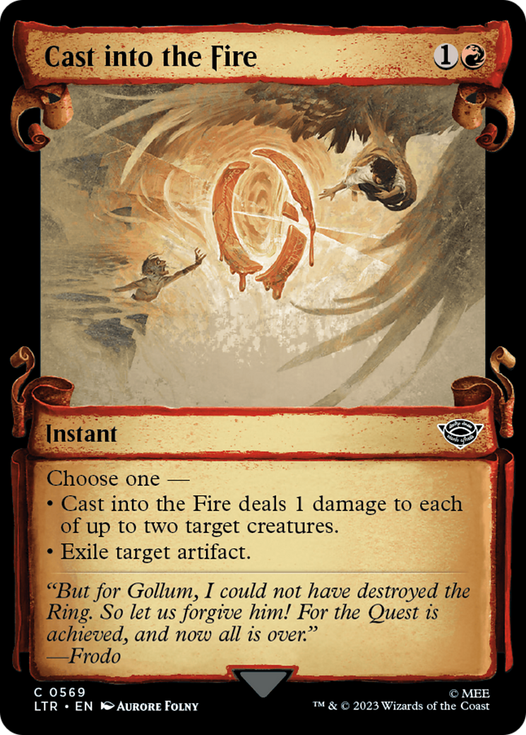 Cast into the Fire [The Lord of the Rings: Tales of Middle-Earth Showcase Scrolls] | Good Games Cannington