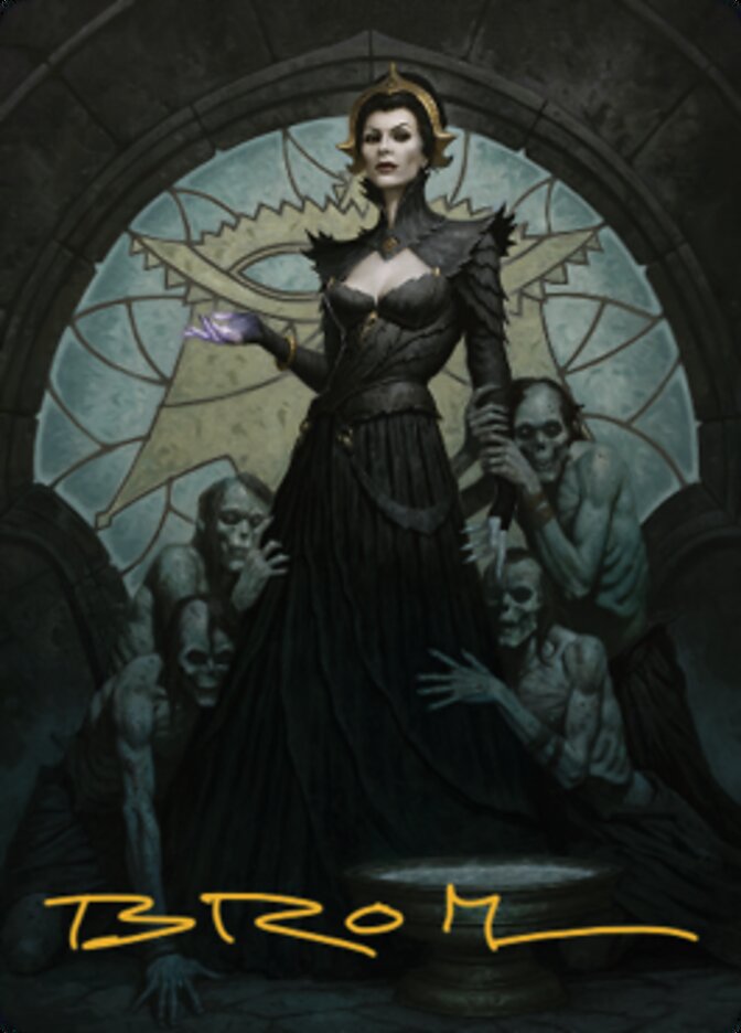 Liliana of the Veil Art Card (Gold-Stamped Signature) [Dominaria United Art Series] | Good Games Cannington