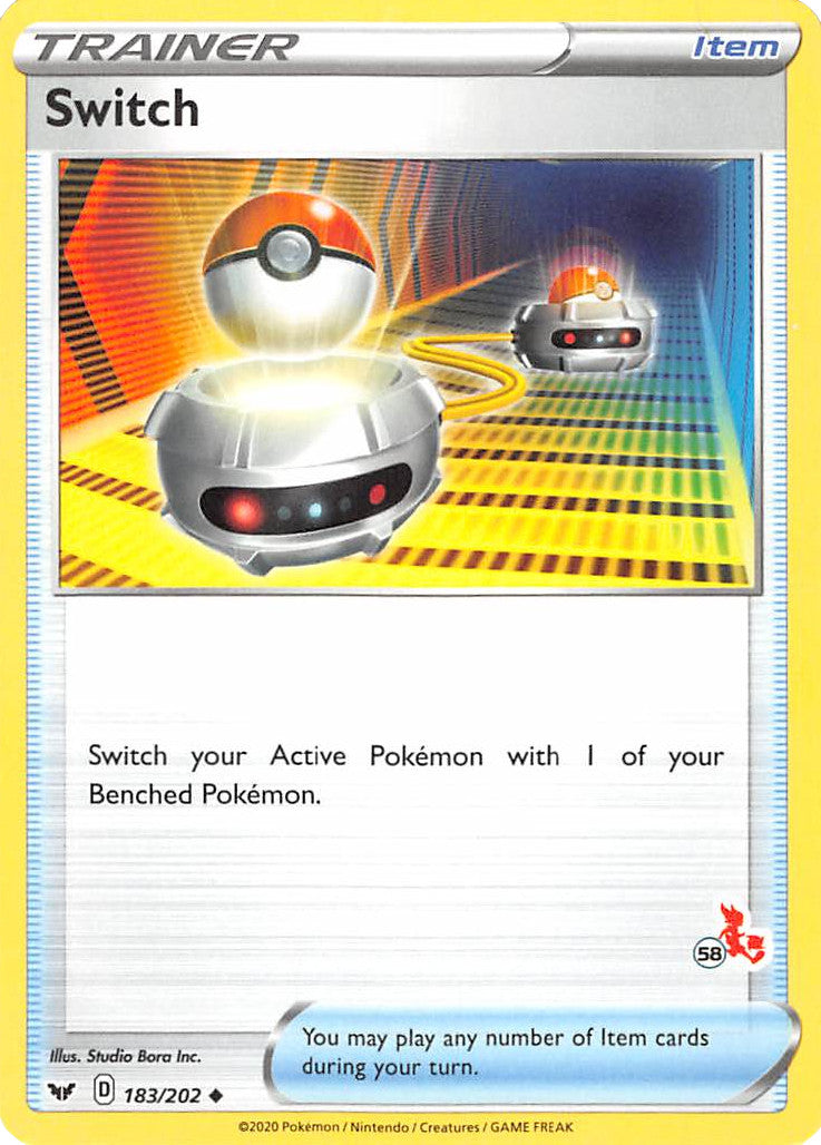 Switch (183/202) (Cinderace Stamp #58) [Battle Academy 2022] | Good Games Cannington
