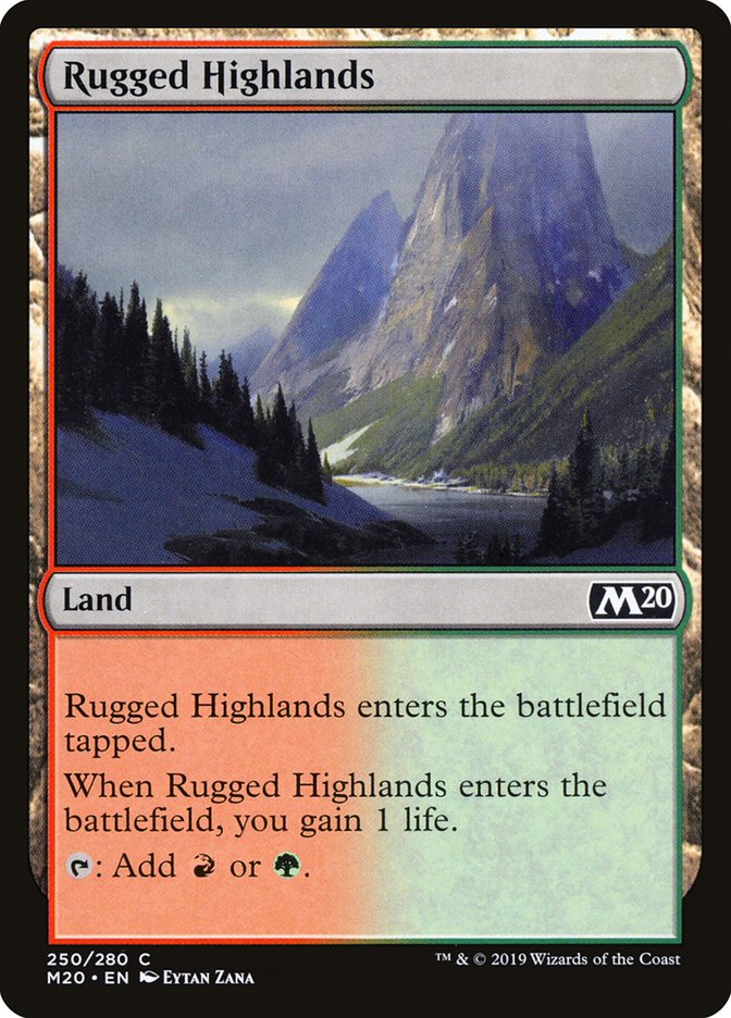 Rugged Highlands [Core Set 2020] | Good Games Cannington