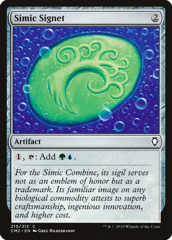 Simic Signet (215/312) [Commander Anthology Volume II] | Good Games Cannington