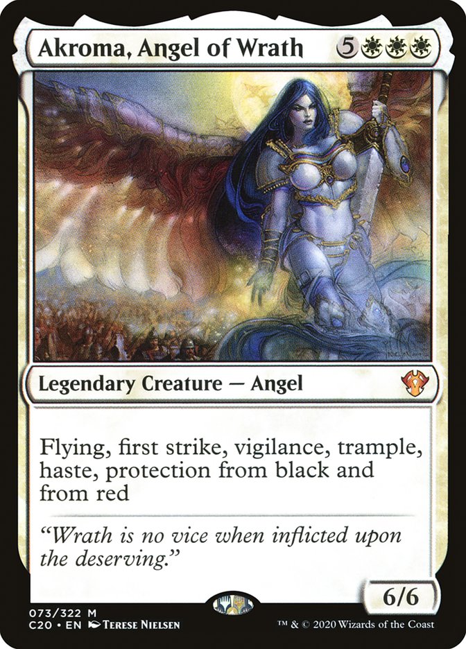 Akroma, Angel of Wrath [Commander 2020] | Good Games Cannington