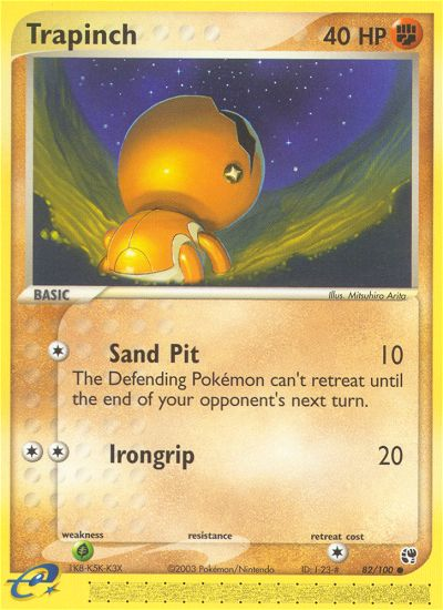 Trapinch (82/100) [EX: Sandstorm] | Good Games Cannington