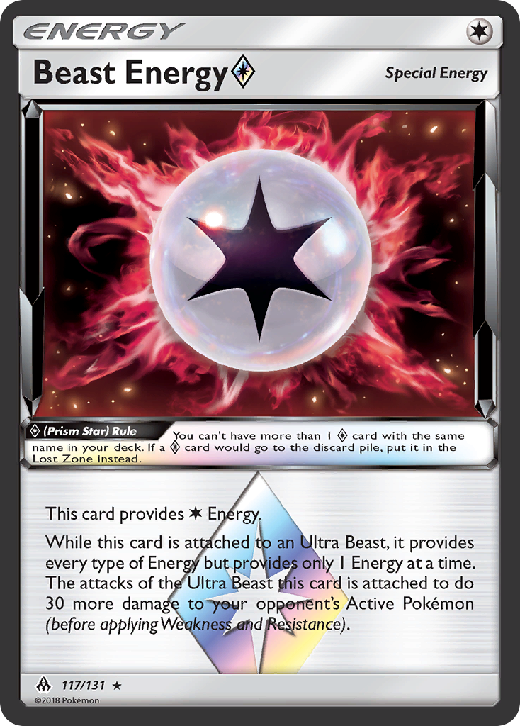 Beast Energy (117/131) (Prism Star) [Sun & Moon: Forbidden Light] | Good Games Cannington