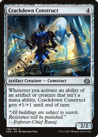 Crackdown Construct [Aether Revolt] | Good Games Cannington