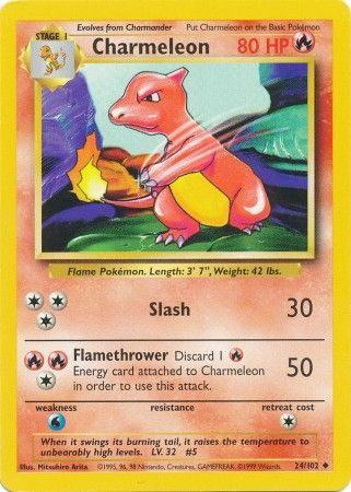 Charmeleon (24/102) [Base Set Unlimited] | Good Games Cannington