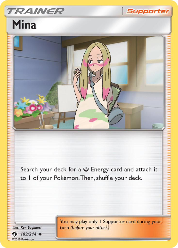 Mina (183/214) [Sun & Moon: Lost Thunder] | Good Games Cannington