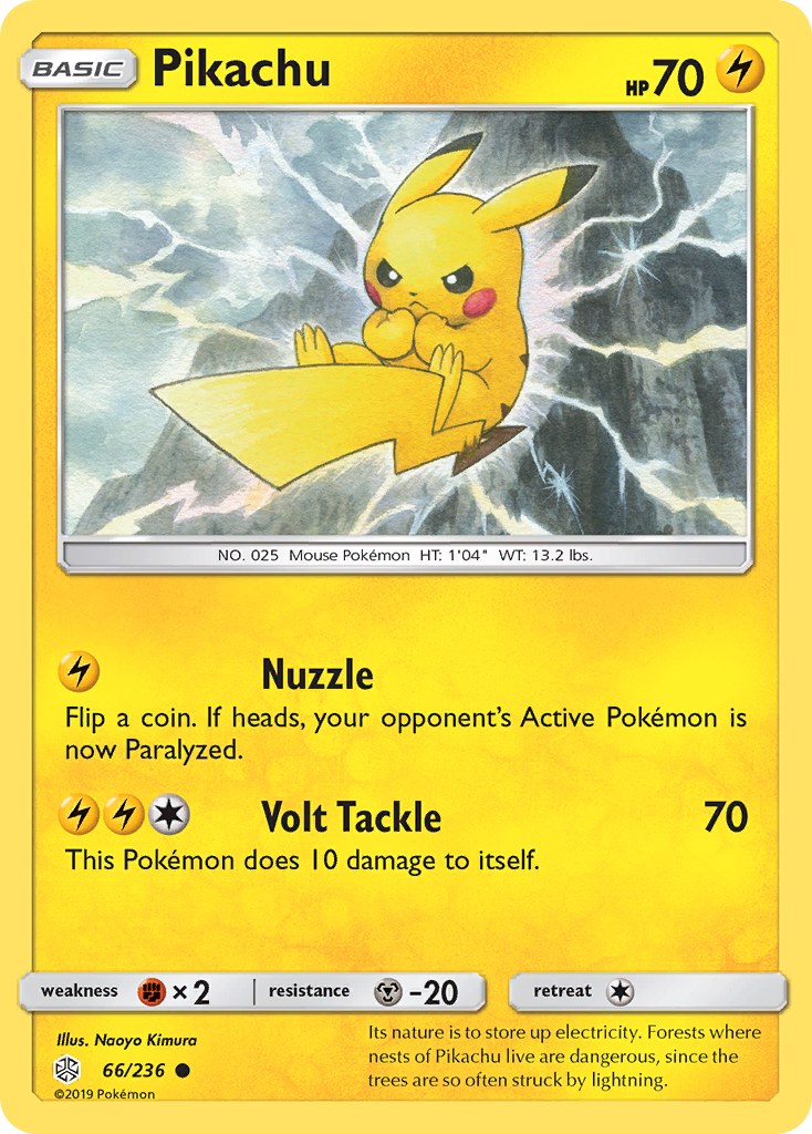 Pikachu (66/236) [Sun & Moon: Cosmic Eclipse] | Good Games Cannington