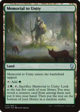 Memorial to Unity [Dominaria] | Good Games Cannington